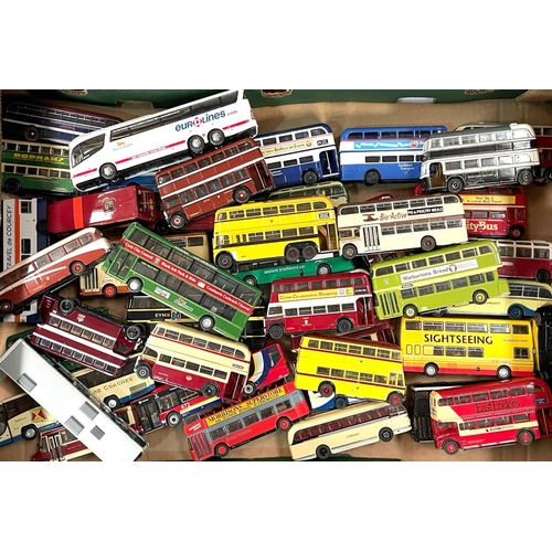 330 - A large collection of loose Diecast buses.