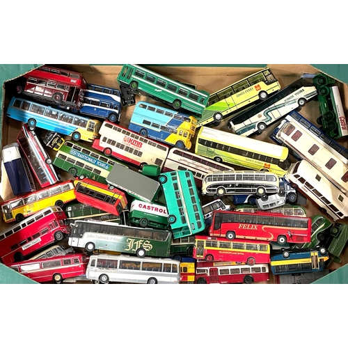 330 - A large collection of loose Diecast buses.