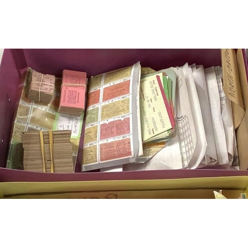 189 - A collection of GB train tickets:  BR Western & North Eastern regions, includes some facsim... 