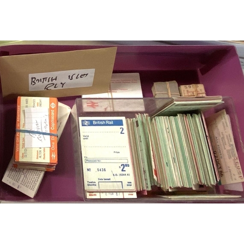 190 - A collection of GB train tickets:  Southern Railway & BR Southern Region, includes some fac... 