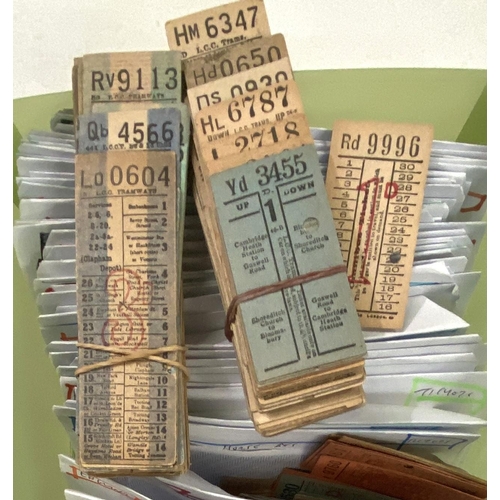 193 - A collection of London tramway tickets, pre 1933 (Some facsimiles included).