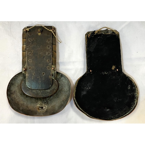 3 - A 19th century pair of 'Cheshire Yeomanry' copper epaulettes
