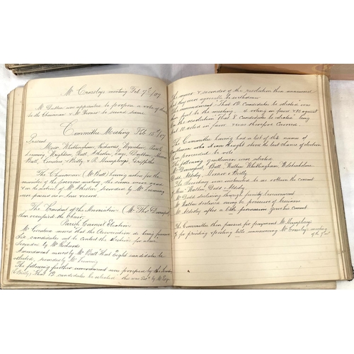 37 - An early 20th century ledger, a similar book, Gate House by S.P.B. Mais, History of the War and Chur... 