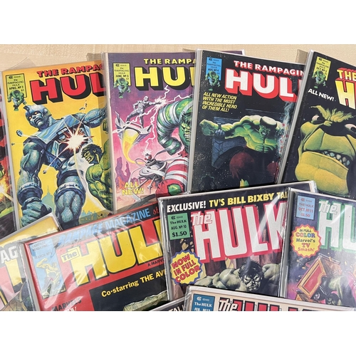 383A - Marvel Comics 'The Rampaging Hulk' No's 1-6, and 9-13 The Hulk Magazine