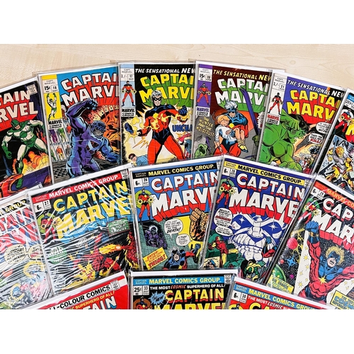 393 - Marvel Comics: 'Captain Marvel' 1970's issues 12, 16, 17, 20, 21, 23, 25, 26, 27, 28, 29, 30, 34 (14... 