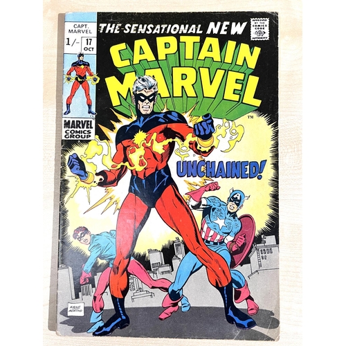 393 - Marvel Comics: 'Captain Marvel' 1970's issues 12, 16, 17, 20, 21, 23, 25, 26, 27, 28, 29, 30, 34 (14... 