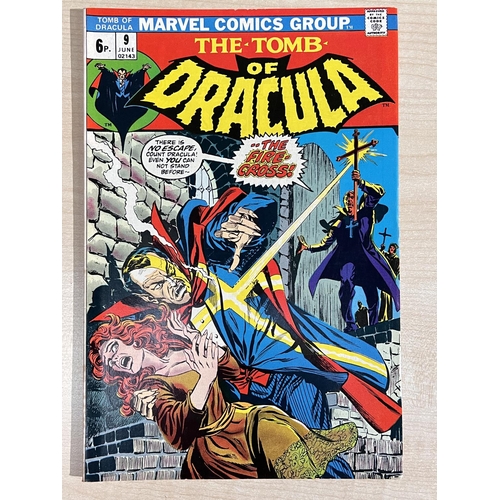 394A - Marvel Comics: Tomb of Dracula 1970's comics 9, 11, 12, 13, 17, 18, 23-26 and The Frankenstein Monst... 