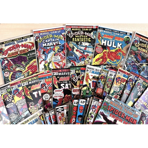 396 - Marvel Comics: collection of vintage Marvel Team-Up Featuring Spider-man and ..... 10, 16, 17,18,22,... 