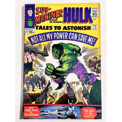 400B - Marvel Comics: 1960's onwards Tales to Astonish Sub-Mariner and The Incredible Hulk, 70, 72, 73 (fea... 