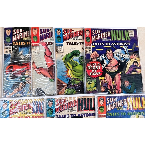 400C - Marvel Comics: 1960's onwards Tales to Astonish Sub-Mariner and The Incredible Hulk 78, 81, 83, 84, ... 