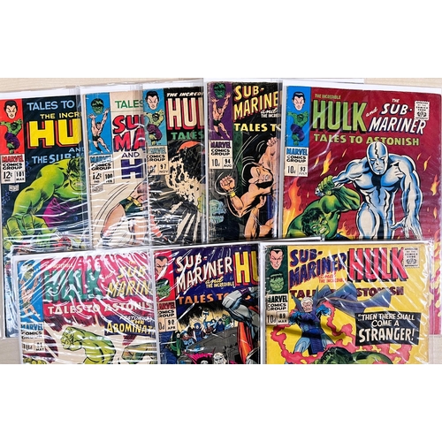 400D - Marvel Comics: 1960's onwards Tales to Astonish Sub-Mariner and The Incredible Hulk 89, 90, 91, 93 (... 