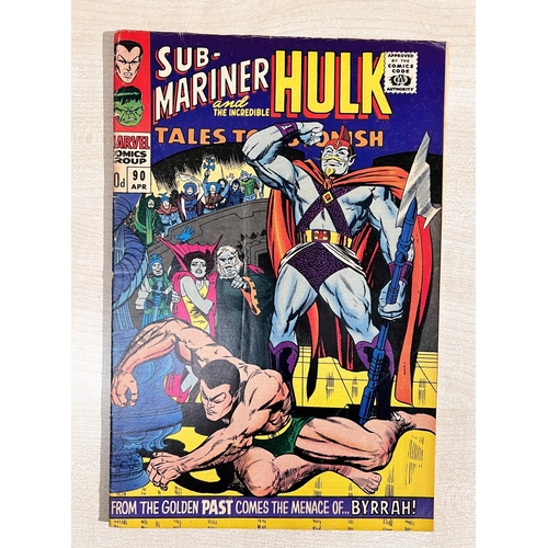 400D - Marvel Comics: 1960's onwards Tales to Astonish Sub-Mariner and The Incredible Hulk 89, 90, 91, 93 (... 