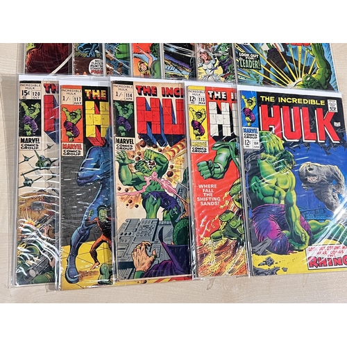 401A - Marvel Comics: 1960's onwards The Incredible Hulk issues 104, 113, 114, 117, 120, 123, 124, 125, 126... 