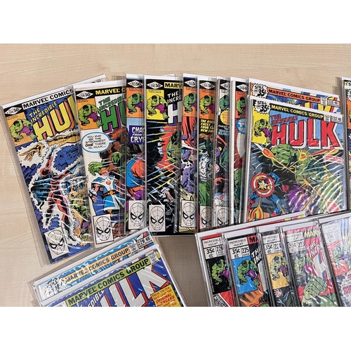 401D - Marvel Comics: 1970's onwards The Incredible Hulk 221, 223, 224, 225, 226, 227, 229, 230, 231, 232, ... 