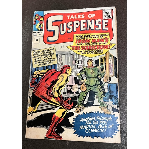 402 - Marvel Comics: 1960's Onwards, Tales of Suspense Iron Man 51, 52, 54 (UK price variants) 