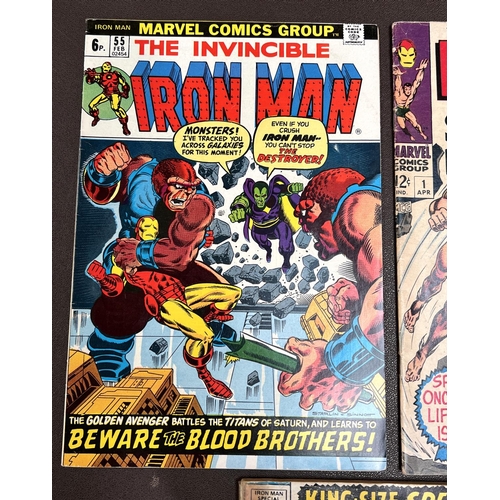 403A - Marvel Comics: The Invincible Iron Man 55 First appearance of Drax the Destroyer, King Size Special ... 