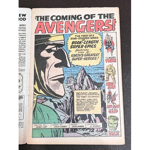 422 - Marvel Comics: 1960's Jack Kirby and Stan Lee The Avengers issue 1 UK pricing variant