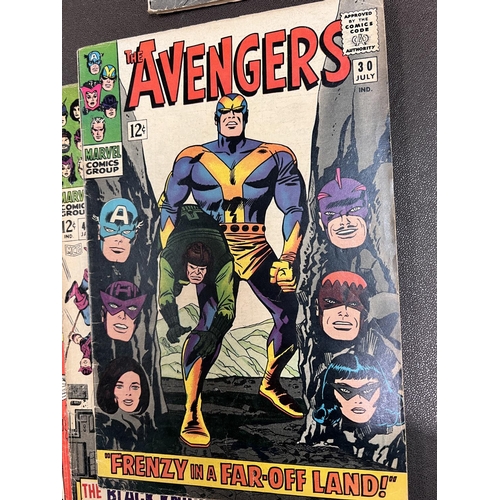 423 - Marvel Comics: 1960's The Avengers comics 19, 30, 48, 61, 64, 67 UK and US price variants