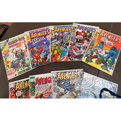 424 - Marvel Comics: 1960's The Avengers 70, 72, 73, 74, 75, 76, 78, 79, 80, King-Size Special 3 and Giant... 