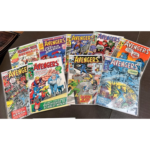 424 - Marvel Comics: 1960's The Avengers 70, 72, 73, 74, 75, 76, 78, 79, 80, King-Size Special 3 and Giant... 