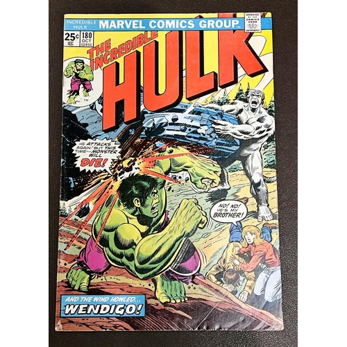 427 - Marvel Comics: 1970's two issues of The Incredible Hulk 180 with first panel appearance of Wolverine... 