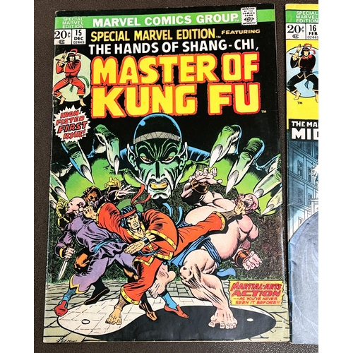 429 - Marvel Comics: 1970's Special Marvel Edition The Hands of Shang-Chi Master of Kung Fu, 15, 16 first ... 