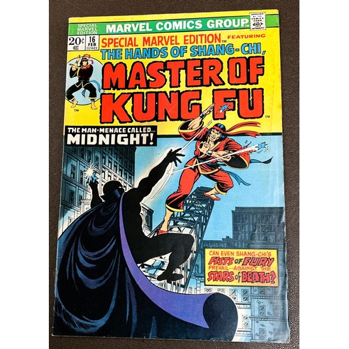 429 - Marvel Comics: 1970's Special Marvel Edition The Hands of Shang-Chi Master of Kung Fu, 15, 16 first ... 