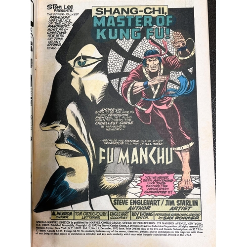 429 - Marvel Comics: 1970's Special Marvel Edition The Hands of Shang-Chi Master of Kung Fu, 15, 16 first ... 