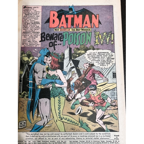 430 - DC Comics: Batman issue 181 featuring first appearance of Poison Ivy  