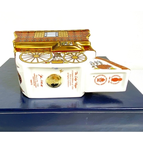 479 - Royal Crown Derby Paperweight:'The Ledge Wagon', Goviers of Sidmouth special edition 788/1250, boxed... 