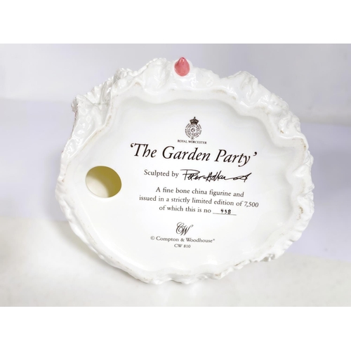 549 - A Royal Worcester limited edition figure:  The Garden Party, 458/7500