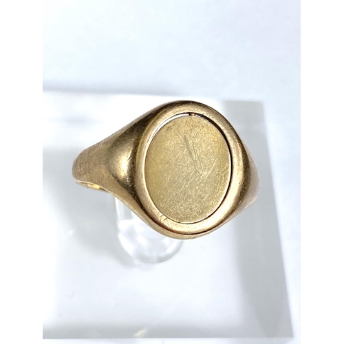 622 - A 9ct gold Masonic gents signet ring with hinged hiding symbol and a 9ct gold stick pin 6.9gms and a... 