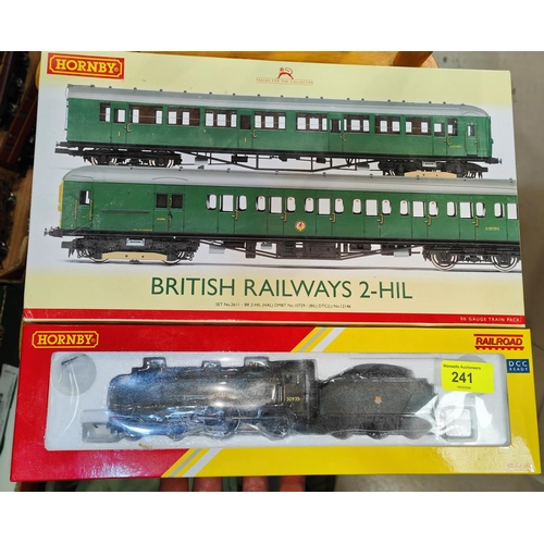 241 - Two Hornby 00 gauge locomotives, boxed:  R3586 4-4-0 Schools Class Sevenoaks & British Rail... 