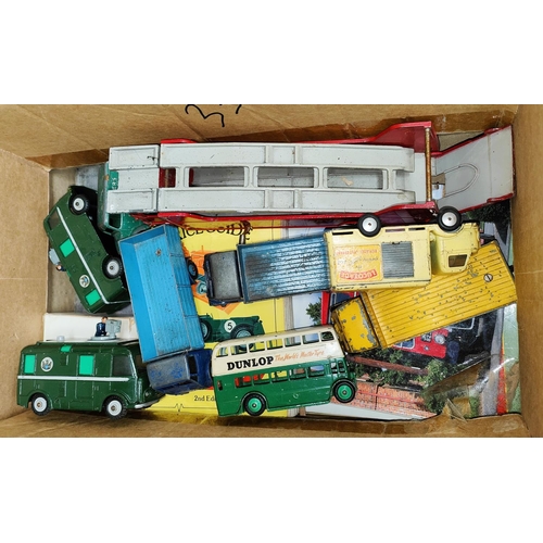 290 - Diecast Vehicles: a Corgi Karrier Lucozade truck other similar vehicles, and a small selection of bo... 