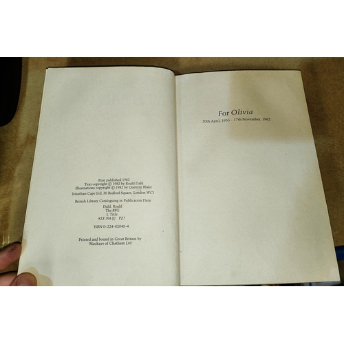 80 - A first edition copy of Roald Dahl's 'The BFG' (well read, with some tears to the cover)