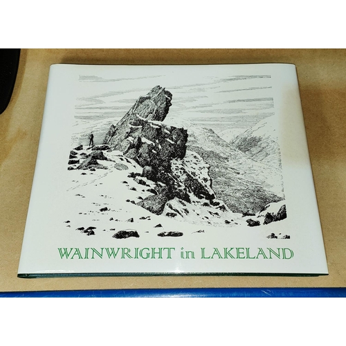 81 - Wainwright in Lakeland, signed in green by the author