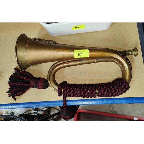 97 - A vintage bugle 