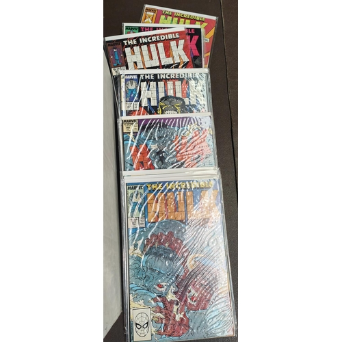 399 - Marvel Comics: 1980's onwards Incredible Hulk comic books issue 341-416 full run two issues of 350