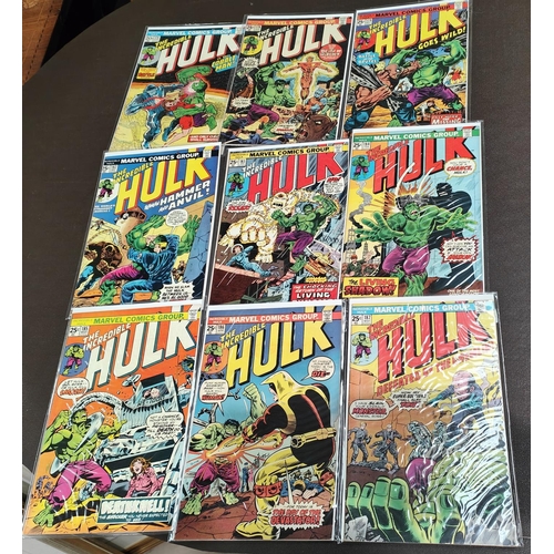 401C - Marvel Comics: 1970's onwards The Incredible Hulk 152, 161, 162, 163, 164, 165, 166, 170, 171, 172, ... 