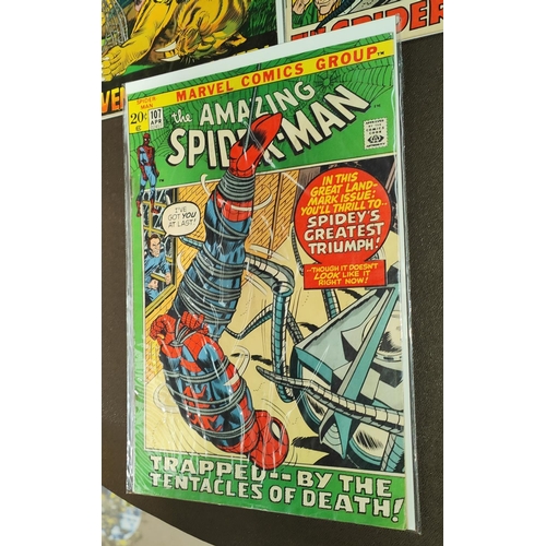 414 - Marvel Comics: The Amazing Spider-man 91, 97, 100, 103, 104x2, 105, 106, 107