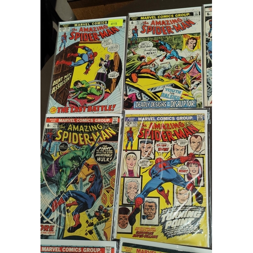 415 - Marvel Comics: The Amazing Spider-man 115, 117-121, 124, 128, 130, 131, 135, 137-144, 146, 148 (UK a... 