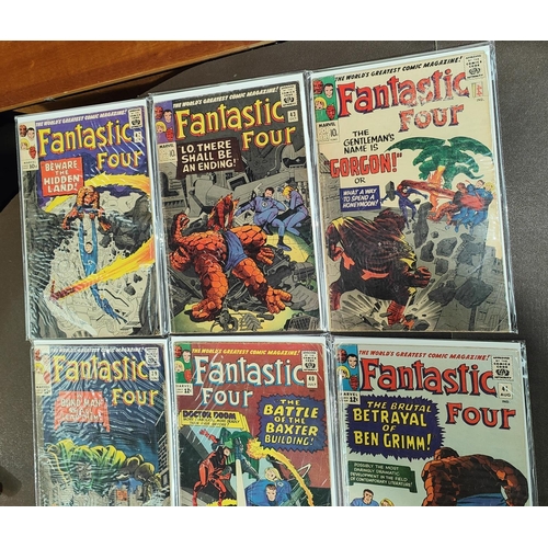 418 - Marvel Comics: 1960's Jack Kirby and Stan Lee Fantastic Four 27, 36, 38, 39, 40, 41, 43, 44, 47 (UK ... 