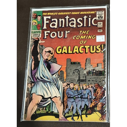 418A - Marvel Comics: 1960's Jack Kirby and Stan Lee Fantastic Four issues 48, 49, 50 Galactus trilogy feat... 