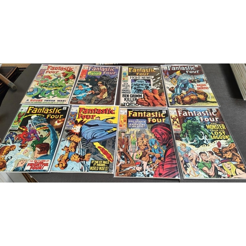 420 - Marvel Comics: 1960's Jack Kirby and Stan Lee Fantastic Four 76-100 complete run UK and US price var... 