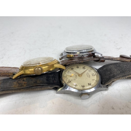 731F - Eight various vintage gents wristwatches