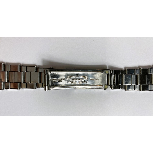 779C - A Rolex 19mm stainless steel rivited bracelet with date 1/69