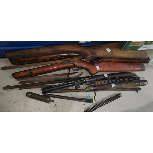 102A - A collection of BSA air rifle parts 