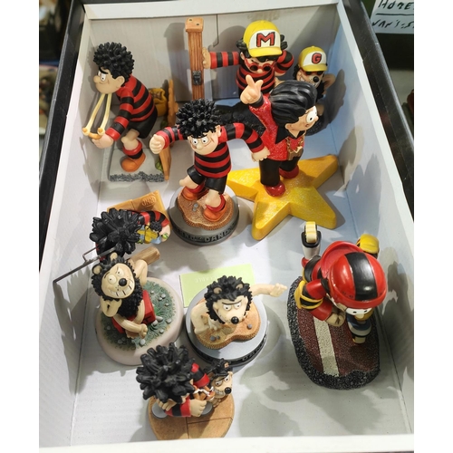 342 - Robert Harrop: 9 The Beano Dandy Collection figures of Dennis The Menace:- BP02 'Cool'; BP09 Party A... 