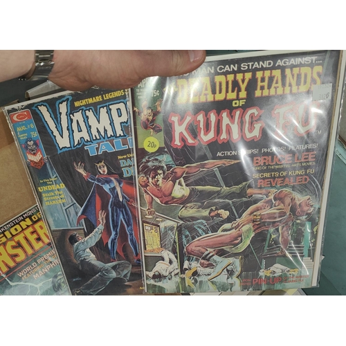 382B - Marvel Curtis Publishing, 'The Deadly Hands of Kung-Fu', 1 Shang Chi Origin, The Legion of Monsters ... 