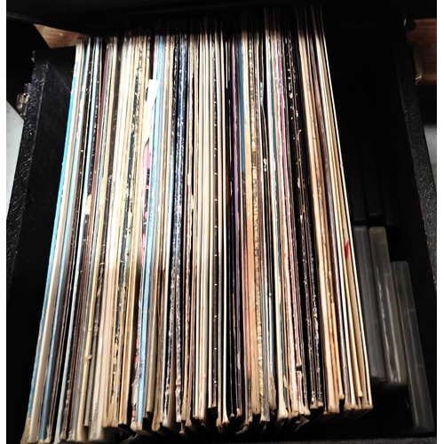 111A - A collection of records in carry cases etc